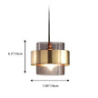 Round Ring Glass Pendant Light