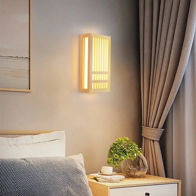 Wabi Sabi Wooden Wall Light
