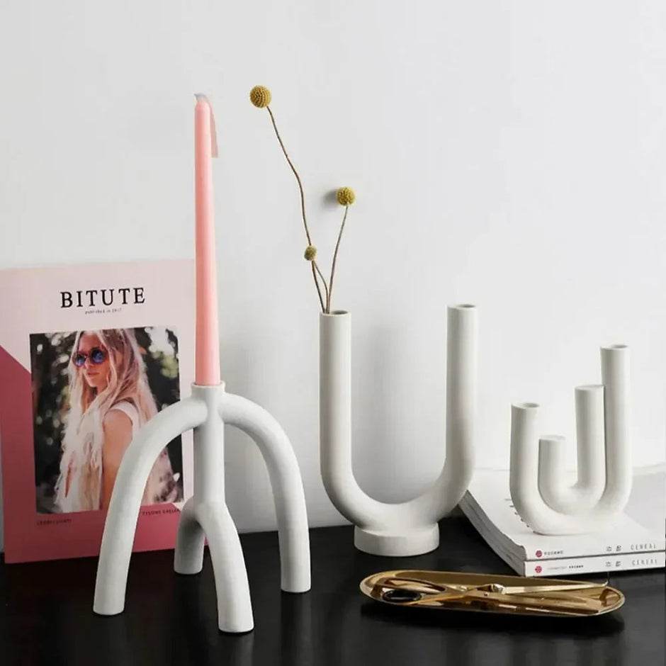 Athena Candle Holder & Vase