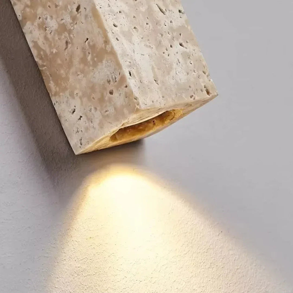 Cruz Travertine Wall Lamp