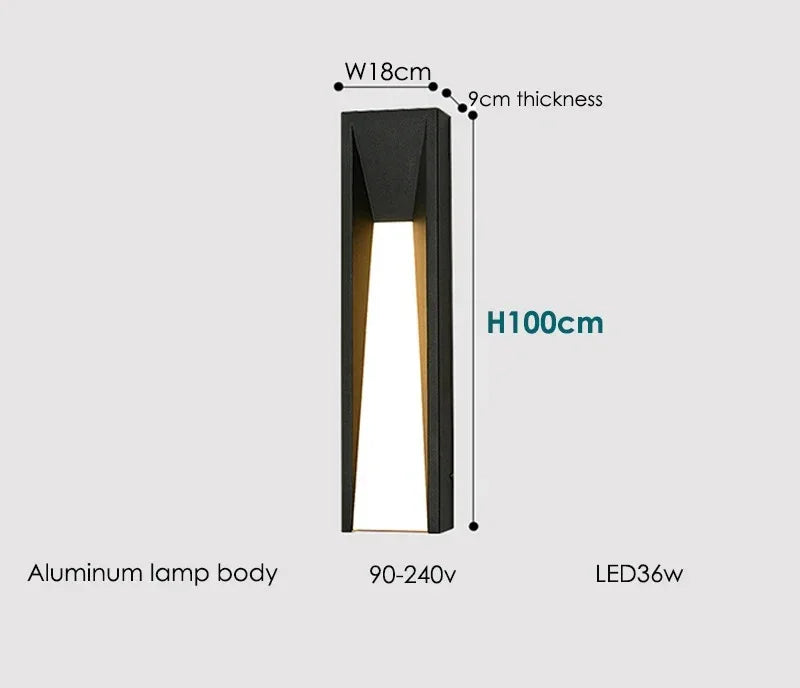 Divia Modern Outdoor Wall Lamp