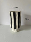 Vero Striped Ceramic Vase