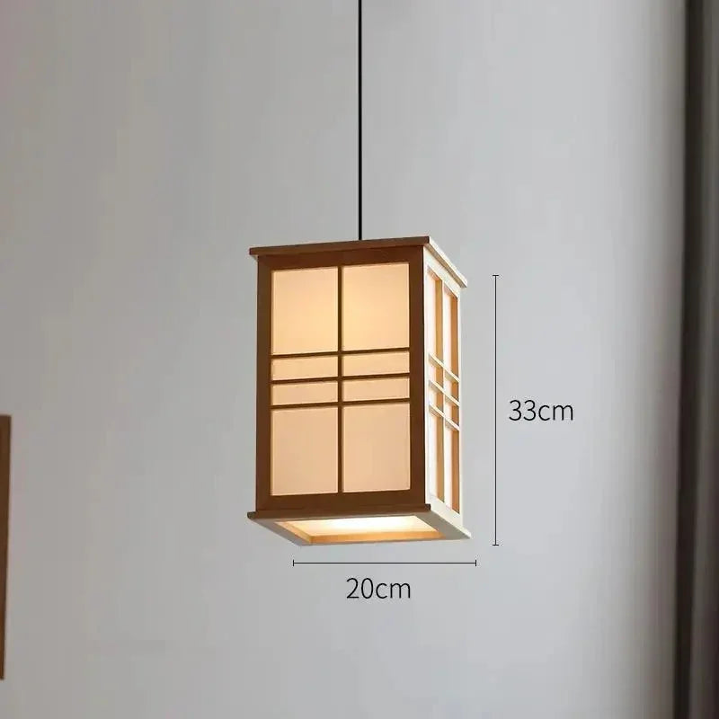 Wabi Sabi Wooden Pendant Lights
