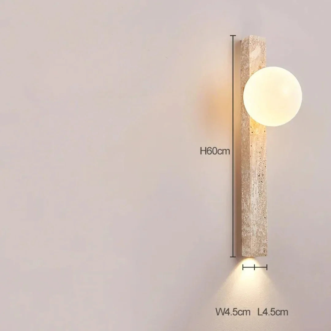 Cruz Travertine Wall Lamp