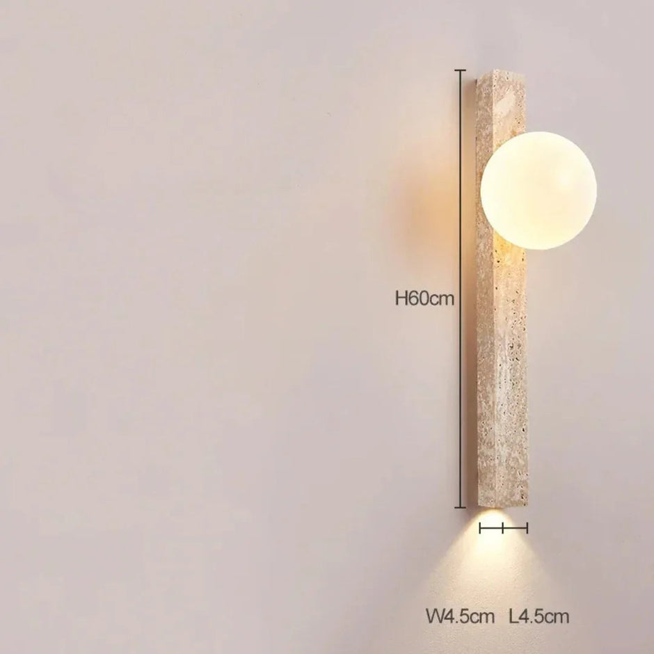 Cruz Travertine Wall Lamp