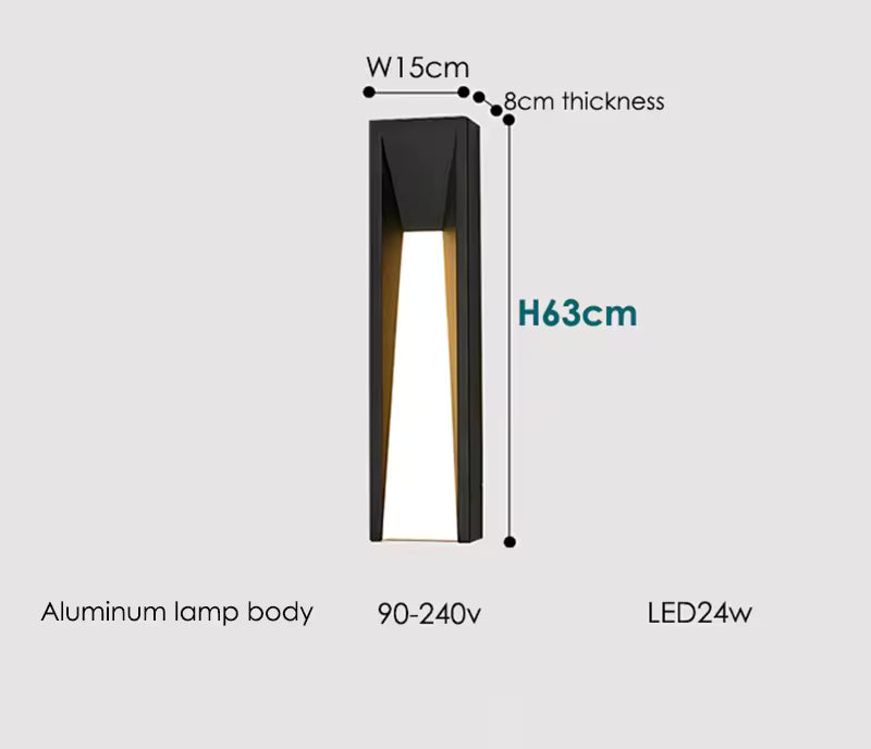 Divia Modern Outdoor Wall Lamp