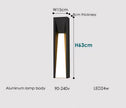 Divia Modern Outdoor Wall Lamp
