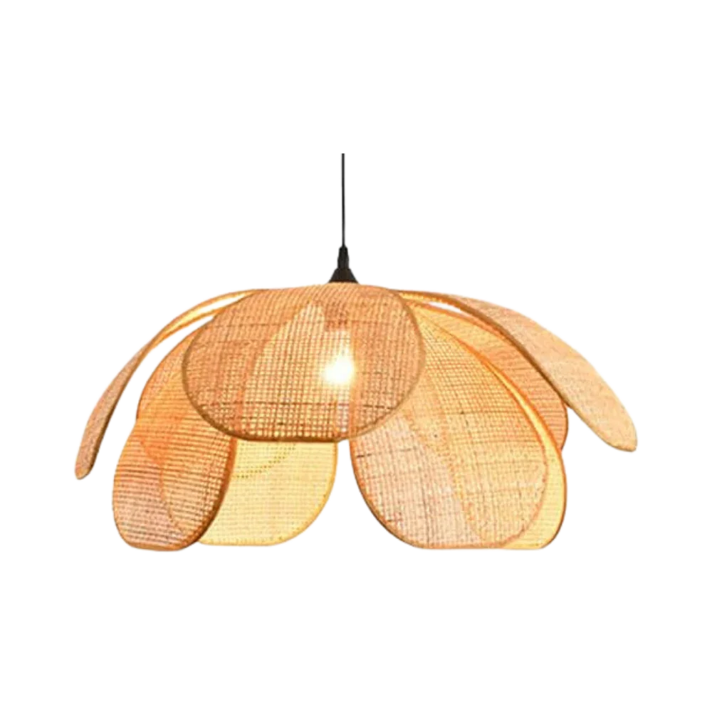 Florale Rattan Pendant