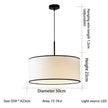 Viena Fabric Pendant Lamp