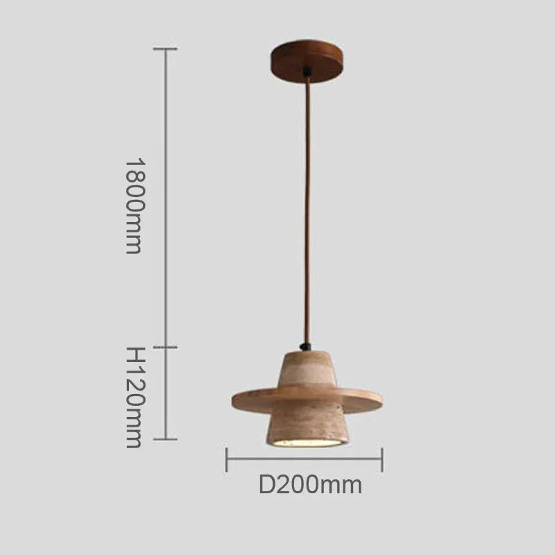 Genevieve Travertine Pendant Lamp