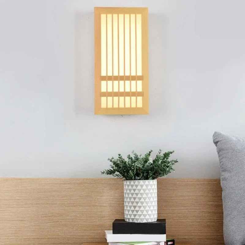 Wabi Sabi Wooden Wall Light
