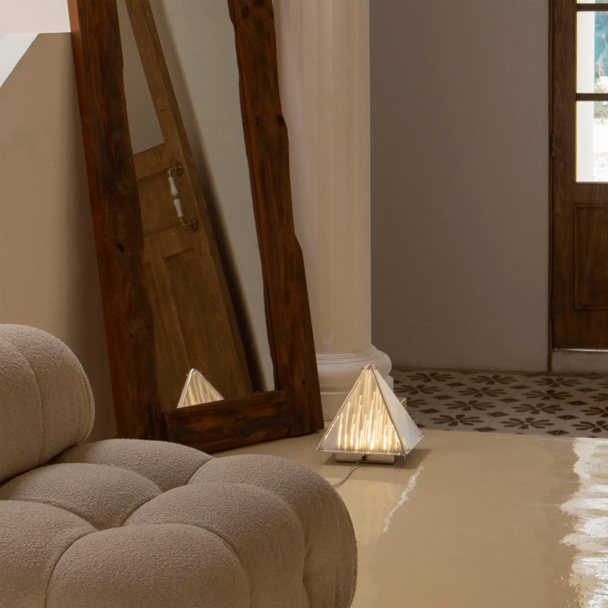 Pyramid Table Lamp