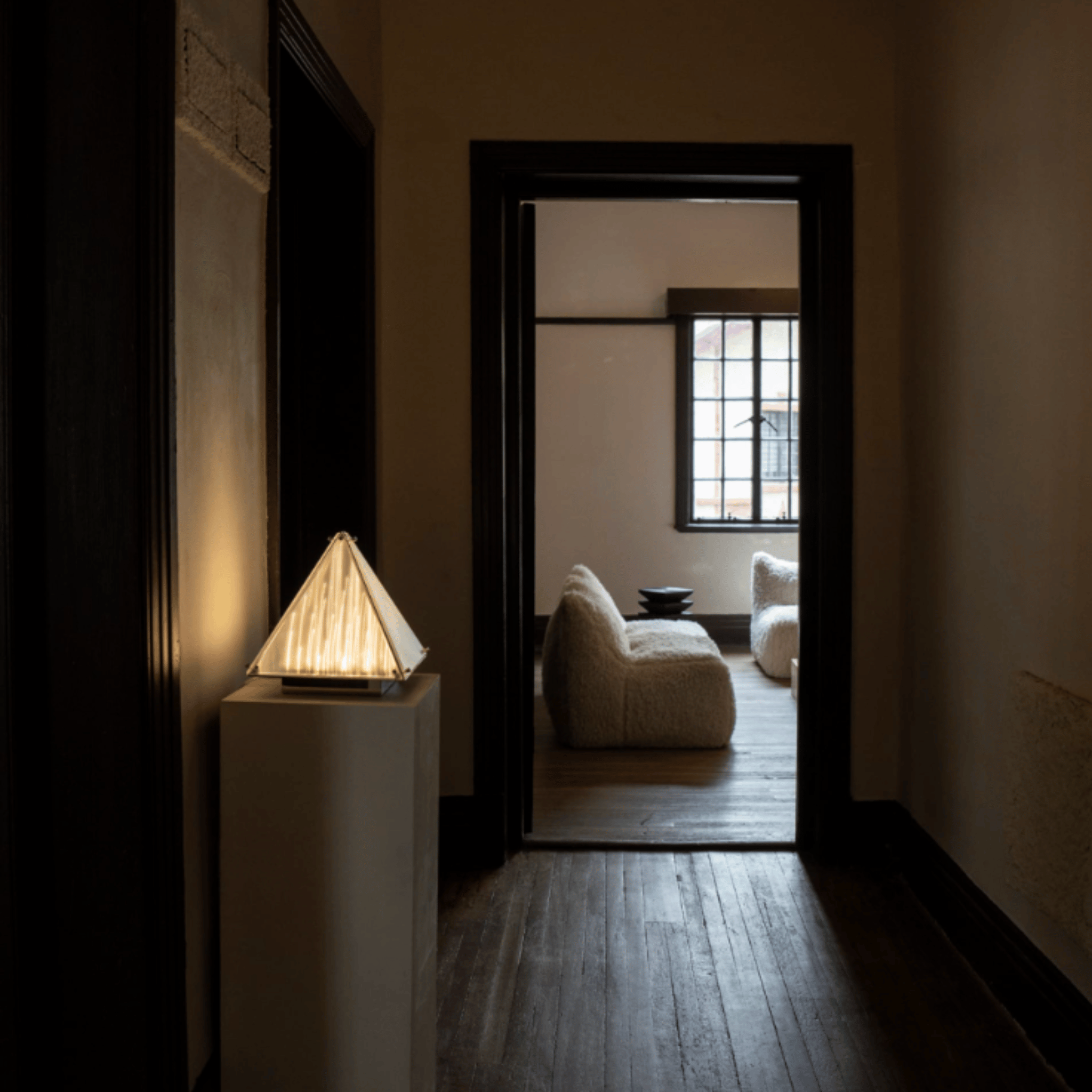 Pyramid Table Lamp