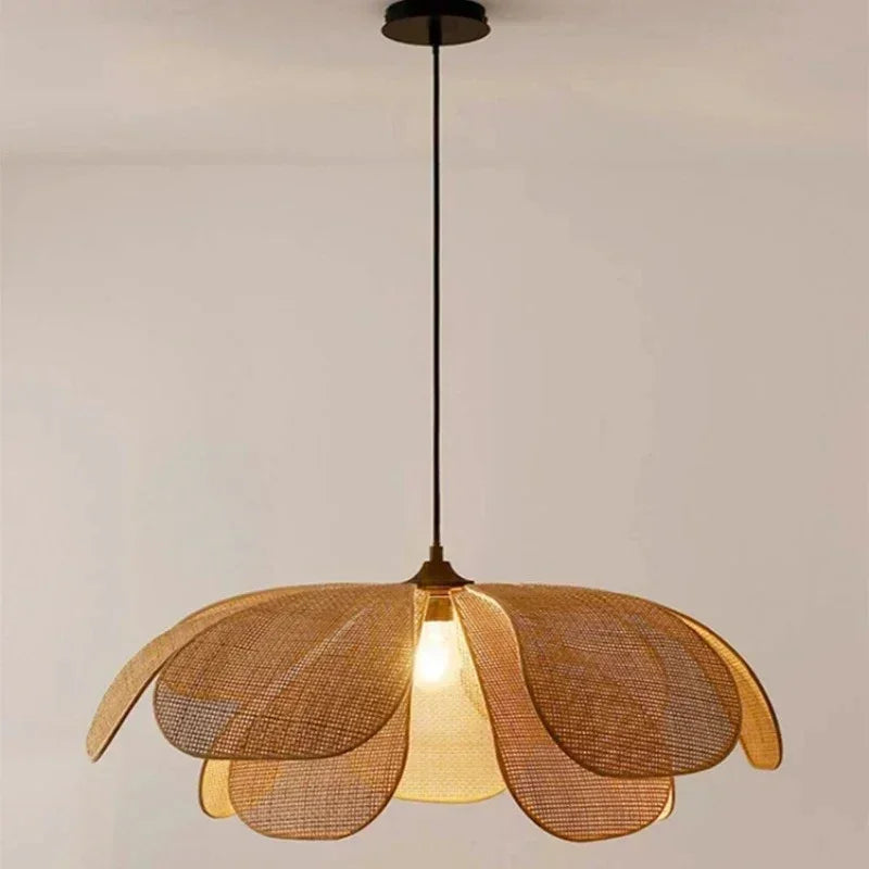 Florale Rattan Pendant
