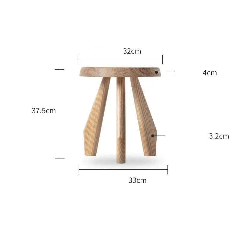 Balinda Wooden Round Stool