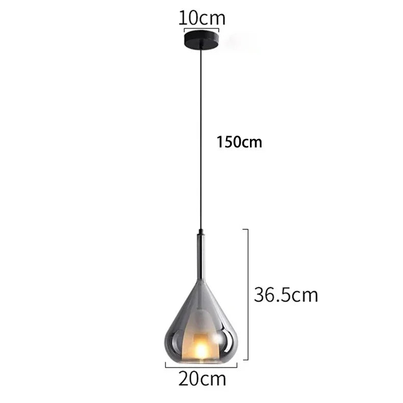 Alecia Glass Pendant Lamp
