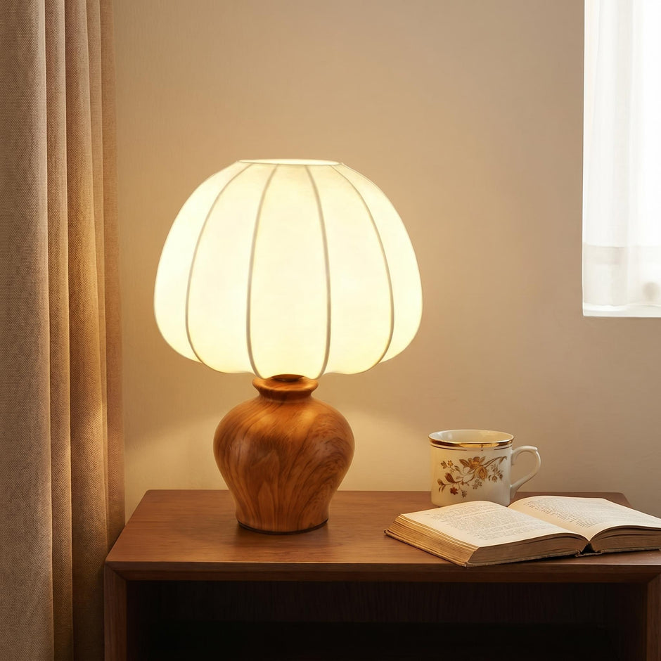 LUMEVOID | Retro ceramic imitation silk lamp – Wabi-Sabi Warmth for Your Home