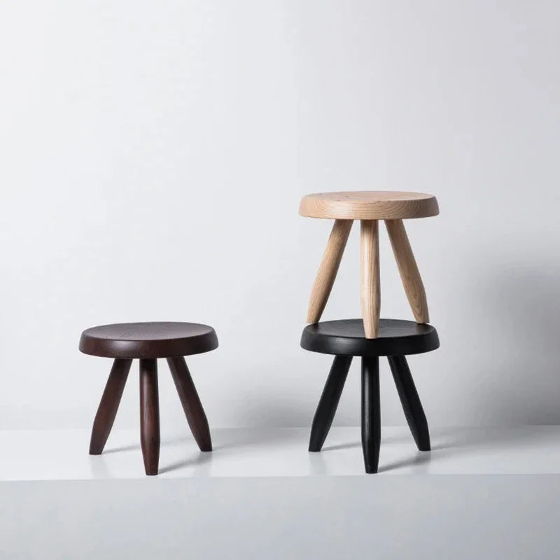 Balinda Wooden Round Stool