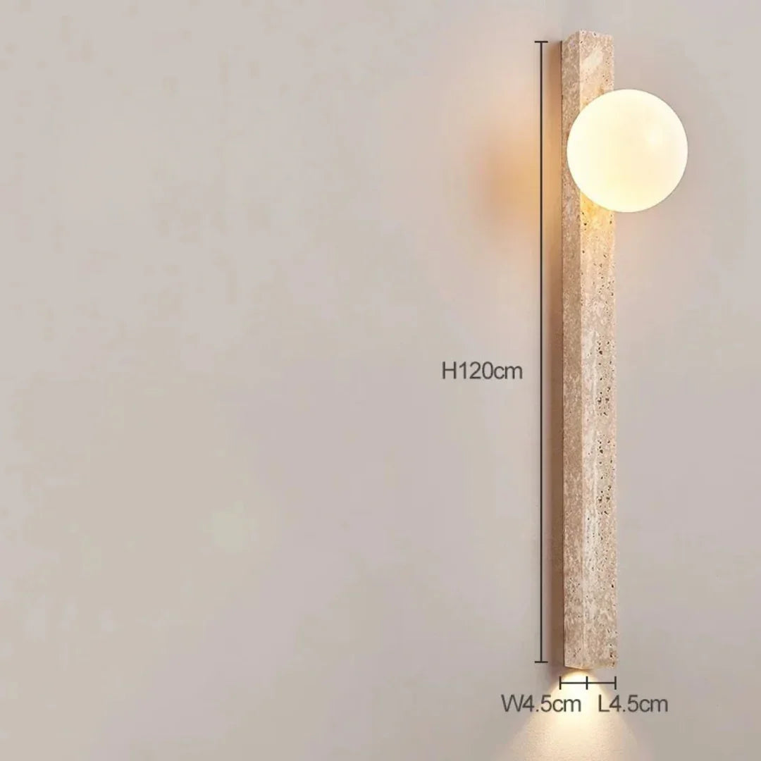 Cruz Travertine Wall Lamp