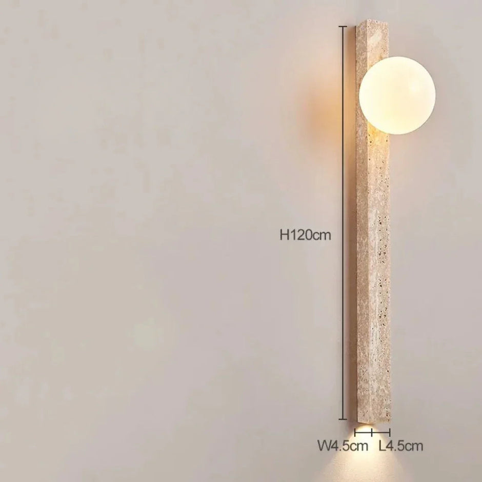 Cruz Travertine Wall Lamp
