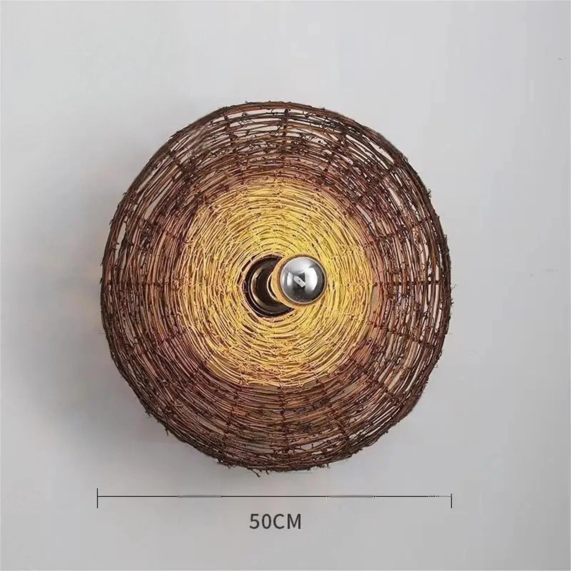 Finley Rattan Wall Lamp