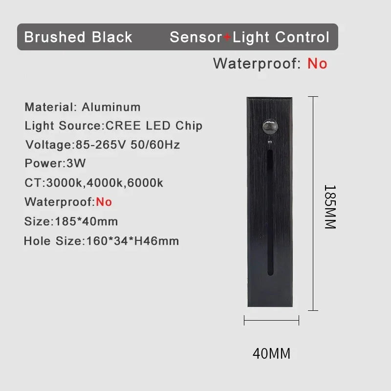 Shadee Motion Sensor Stair Wall Light