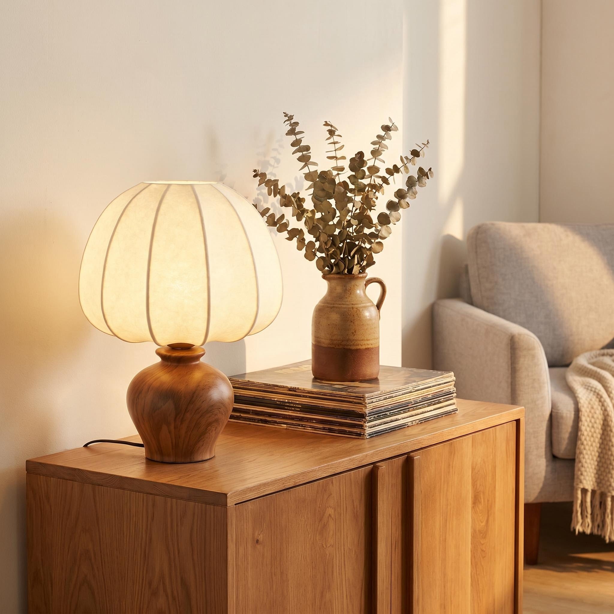LUMEVOID | Retro ceramic imitation silk lamp – Wabi-Sabi Warmth for Your Home