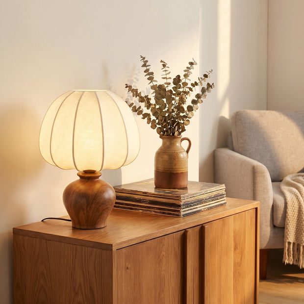 LUMEVOID | Retro ceramic imitation silk lamp – Wabi-Sabi Warmth for Your Home