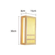 Wabi Sabi Wooden Wall Light
