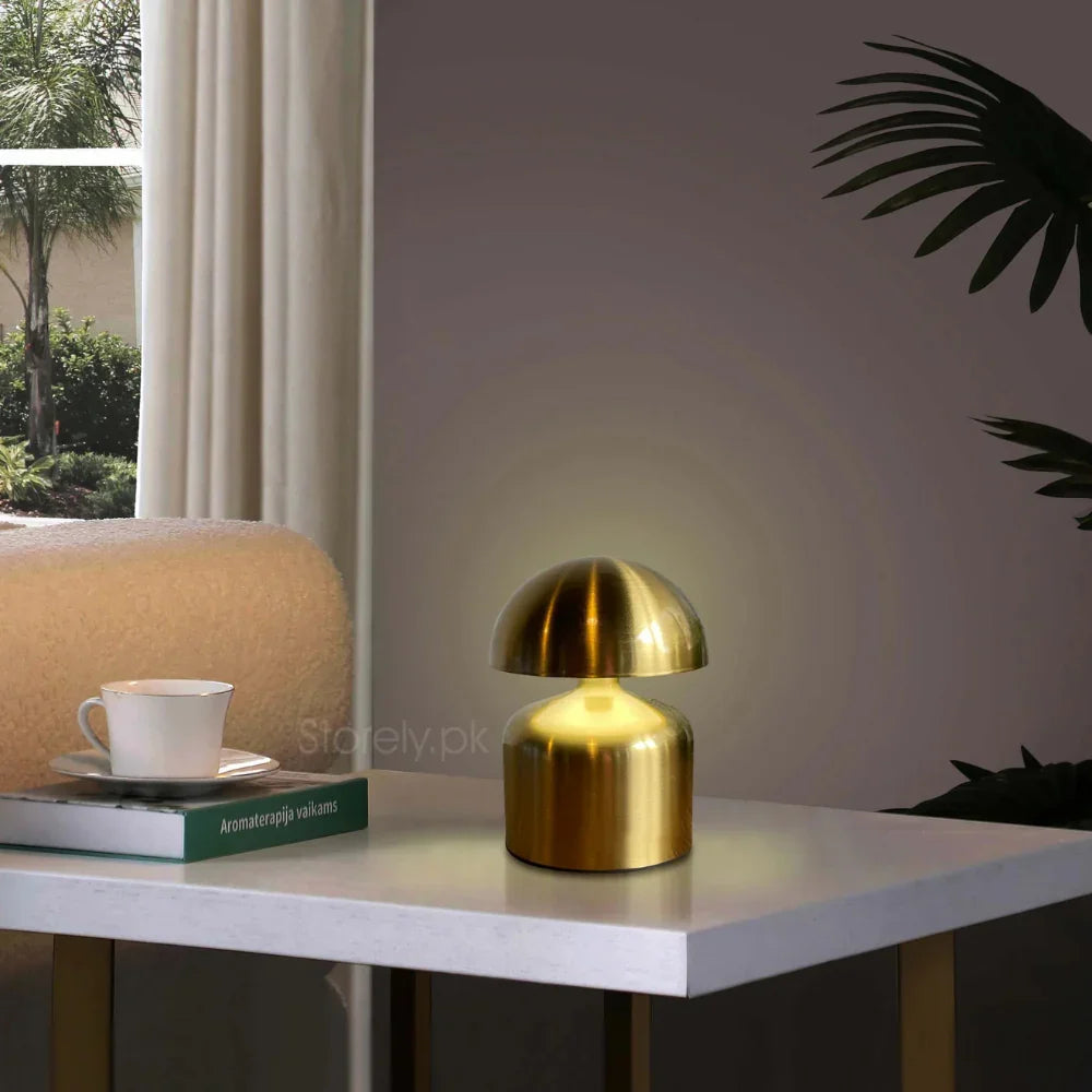 Nickel Portable Lamp
