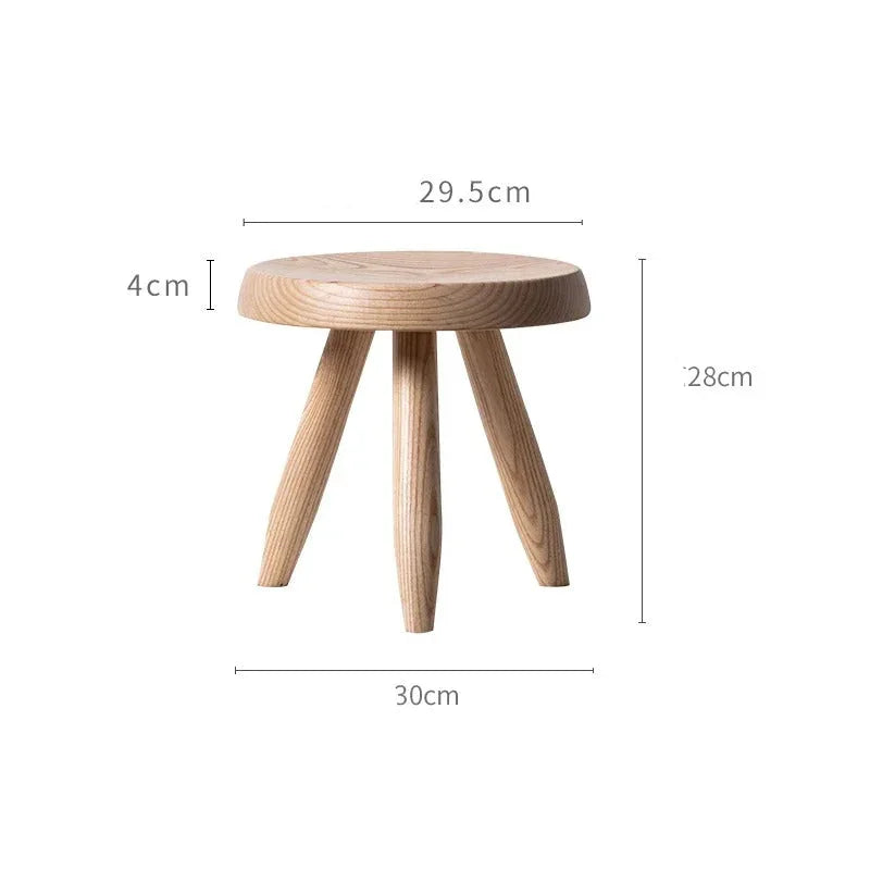 Balinda Wooden Round Stool