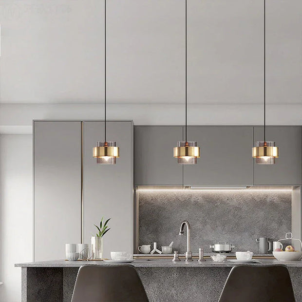Round Ring Glass Pendant Light