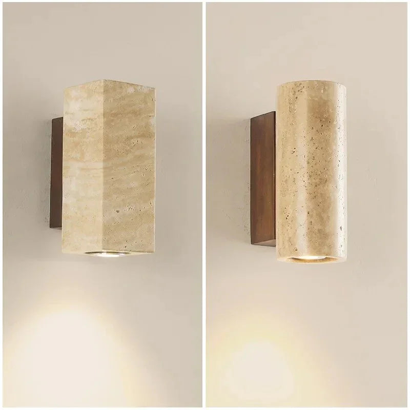 Tomoshibi Travertine Wall Lamp