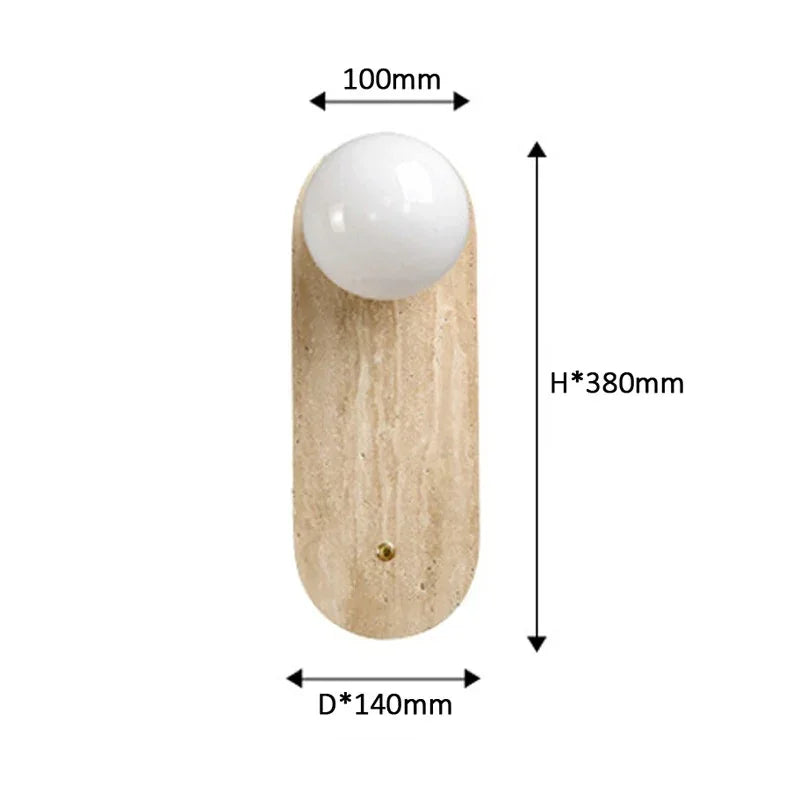 Manelli Travertine Wall Lamp