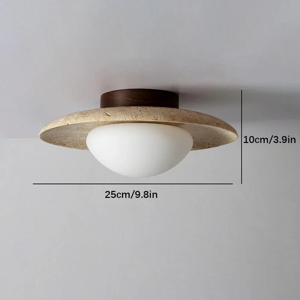 Anabelle Travertine Ceiling Lamp