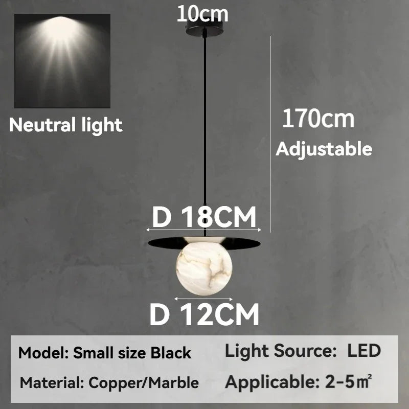 Jhelas Marble Pendant Light