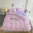 Onelia Checkered & Stripped Bedding Set