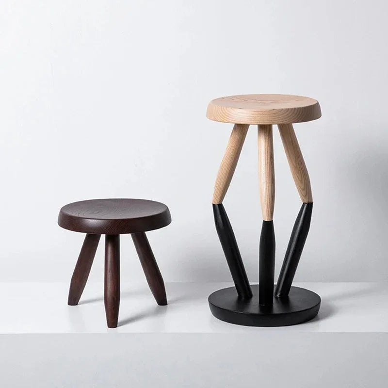 Balinda Wooden Round Stool