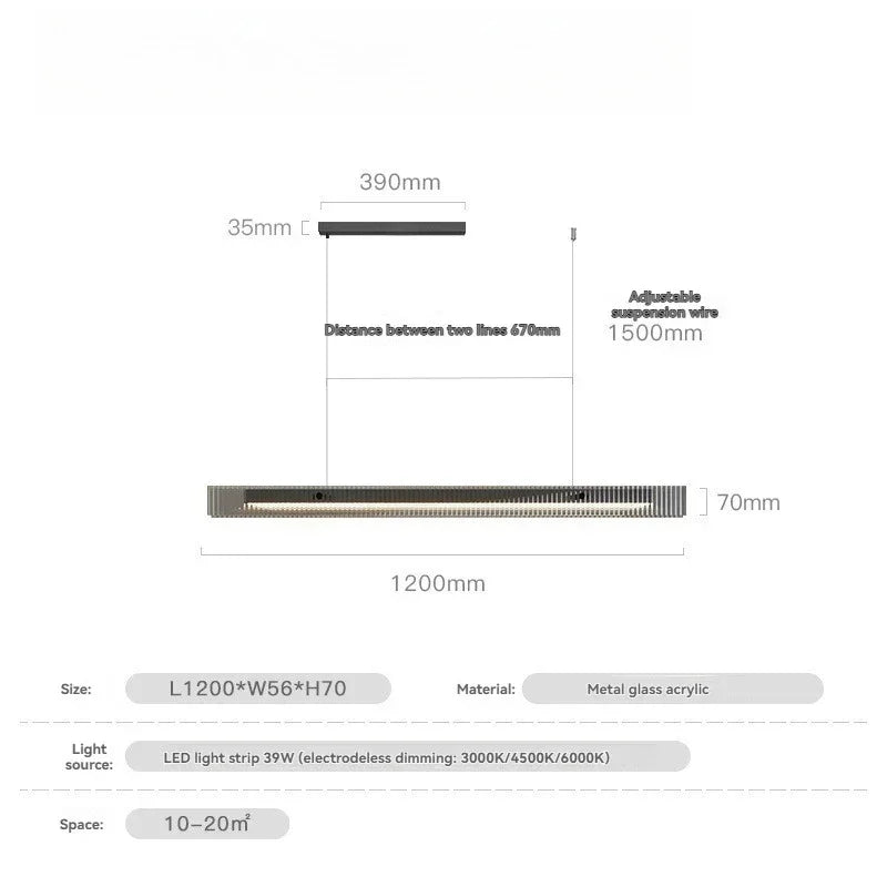 Modesta Glass Pendant Light