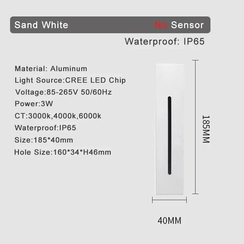 Shadee Motion Sensor Stair Wall Light