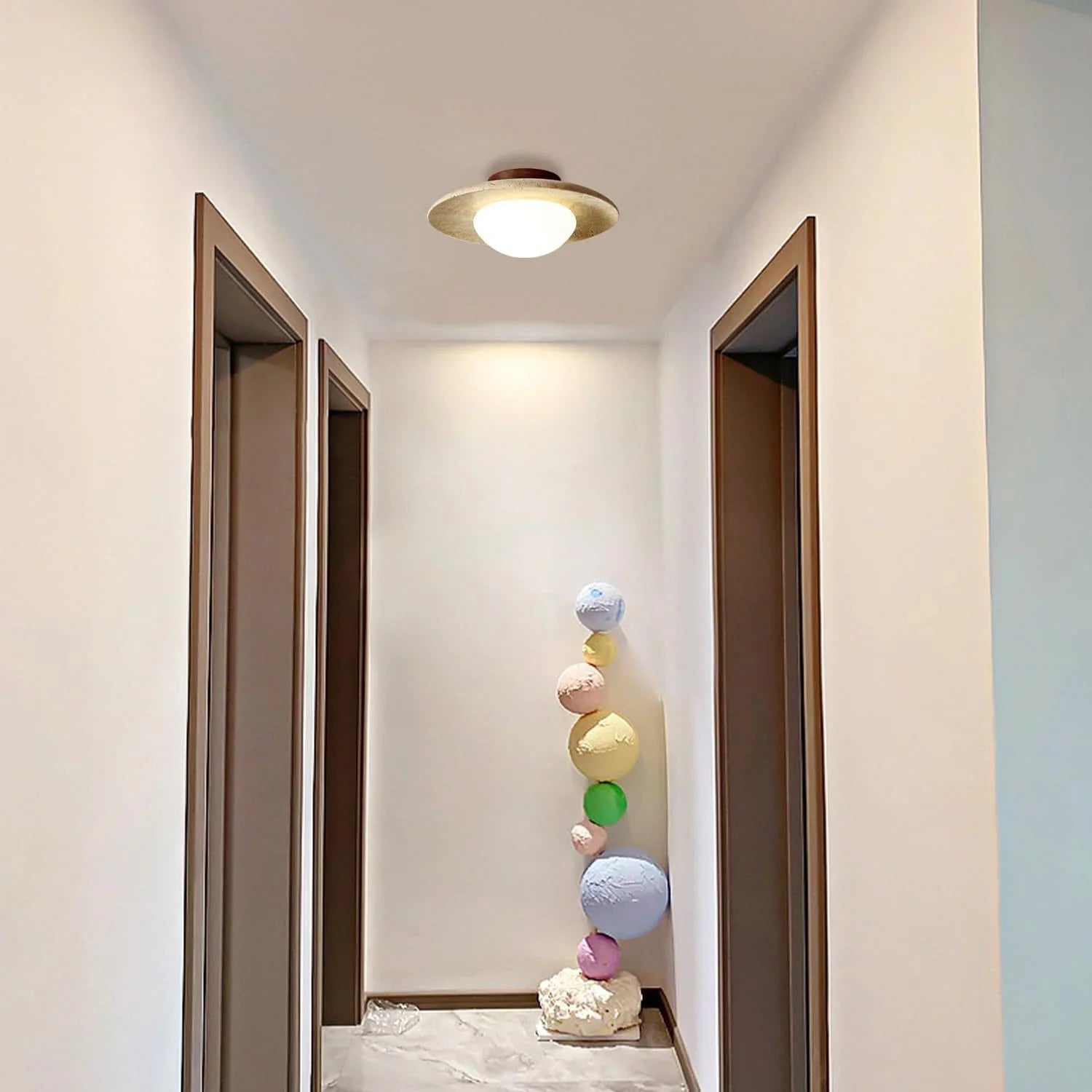 Anabelle Travertine Ceiling Lamp