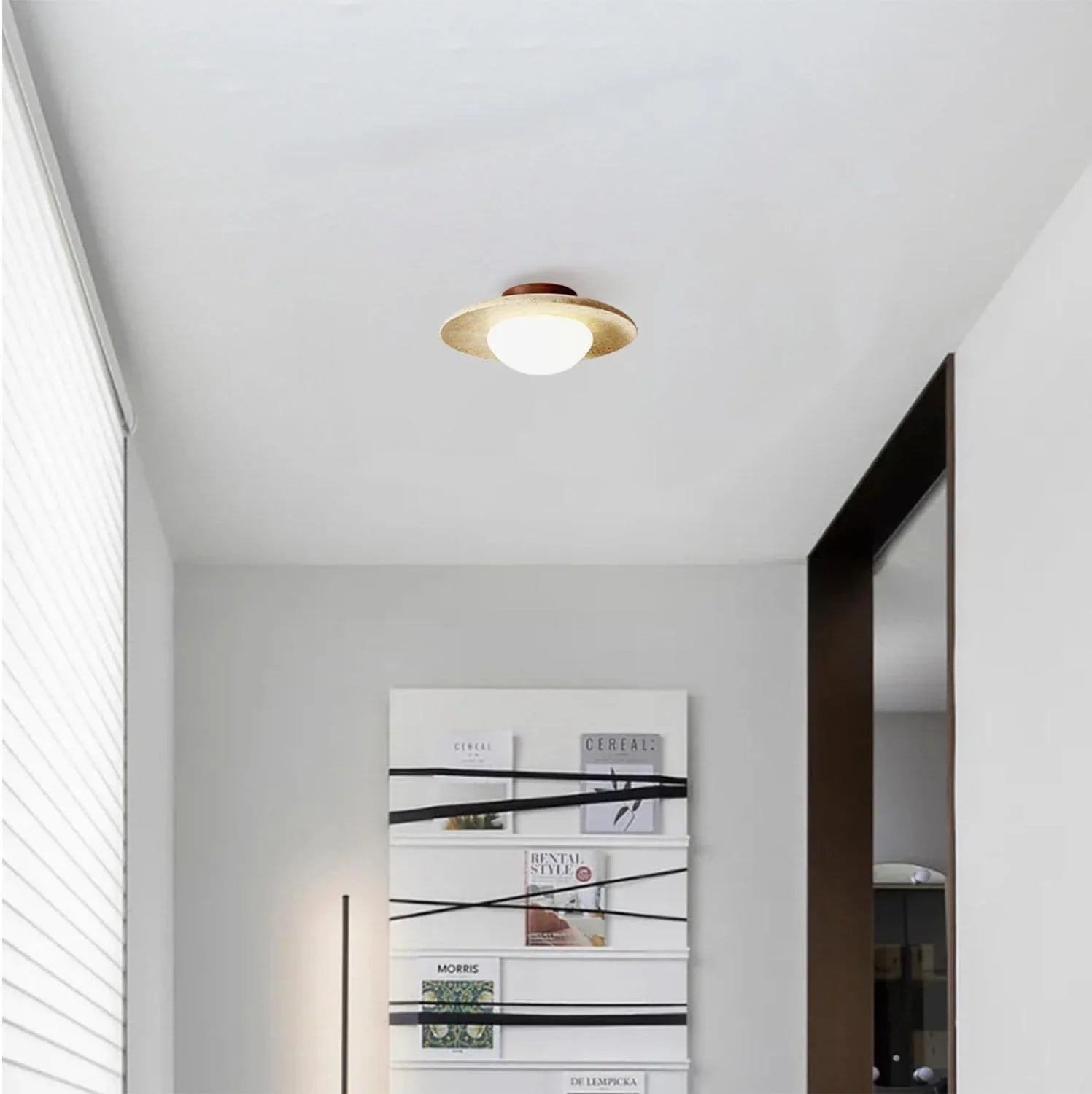 Anabelle Travertine Ceiling Lamp