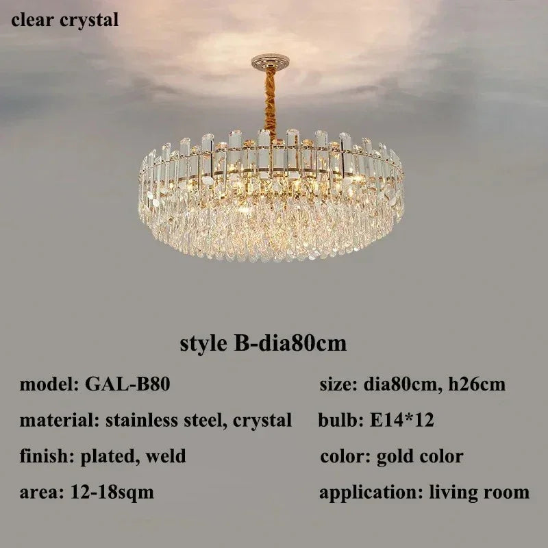 Norlynn LED Crystal Chandelier