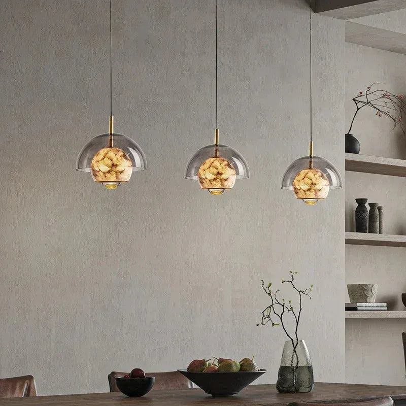 Monnette Alabaster Pendant Light