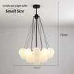 Karlene Frosted Ball Chandelier