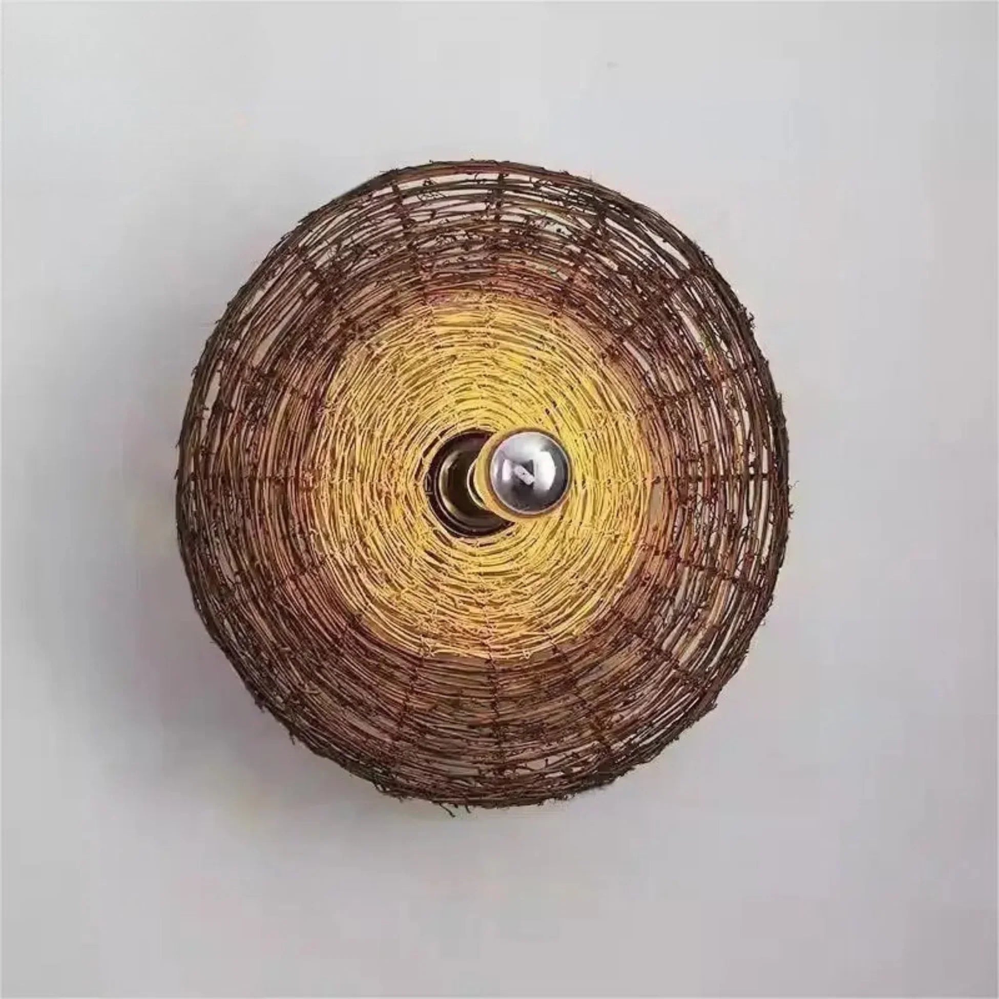 Finley Rattan Wall Lamp