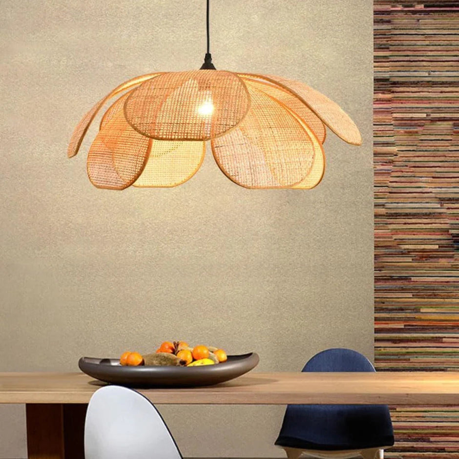 Florale Rattan Pendant
