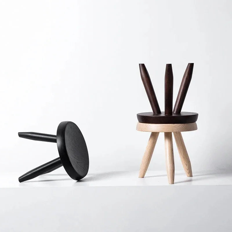 Balinda Wooden Round Stool