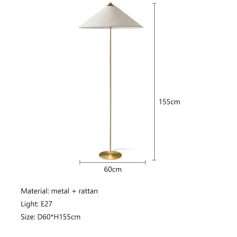 Akira Rattan Floor Lamp