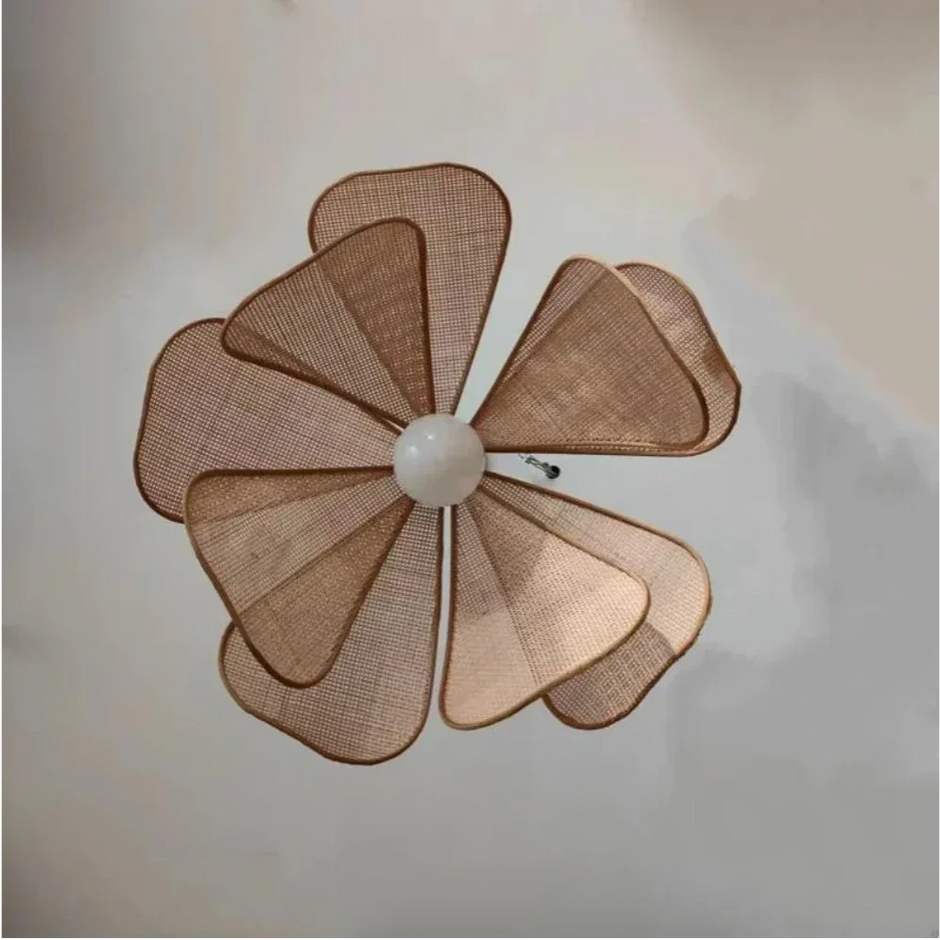 Florale Rattan Pendant